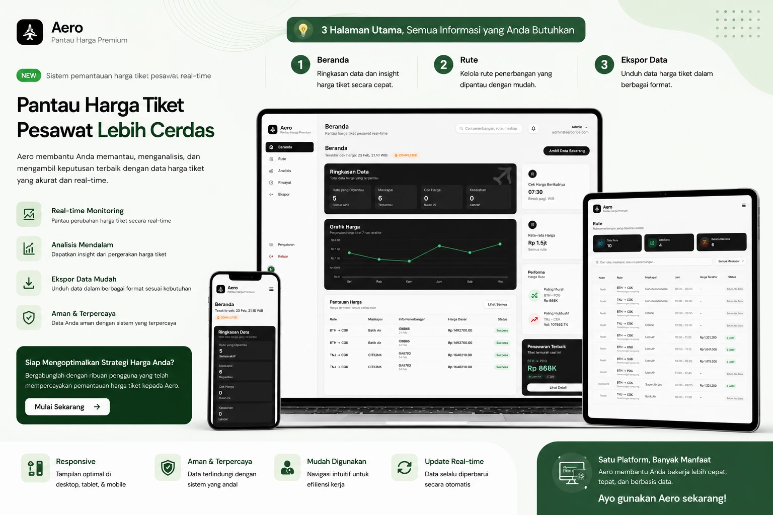 Aero Price Monitoring Platform